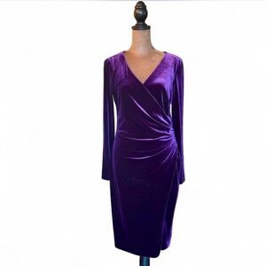 Ralph Lauren Velour Bodycon Dress